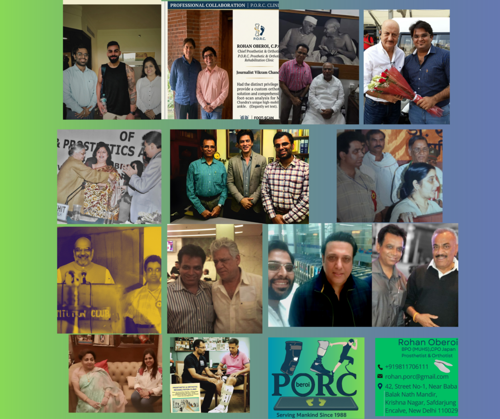 P.O.R.C prosthetic orthotic and diabetic foot care services Delhi NCR